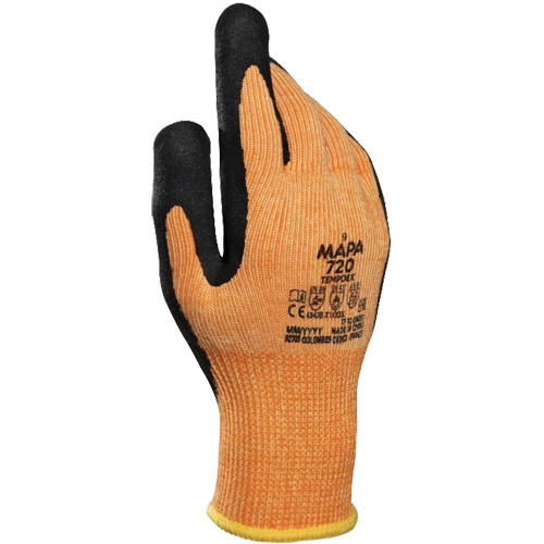 Gants isothermes r&eacute;sistant &agrave; la coupe TempDex 720, Taille 7, Rev&ecirc;tement Nitrile, Enveloppe en Aramide, ASTM ANSI niveau A2/EN 388 niveau 3/EN 388 niveau B Ontario Safety Products