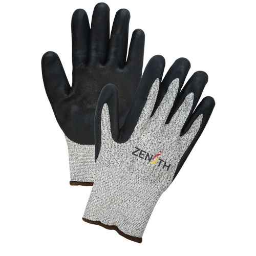 Gants &eacute;lastiques sans coutures r&eacute;sistants &agrave; la coupe pour temp&eacute;ratures froides, Taille T-Grand/10, Calibre 13, Rev&ecirc;tement Mousse de nitrile, Enveloppe en PEHP, ASTM ANSI niveau A4 Ontario Safety Products