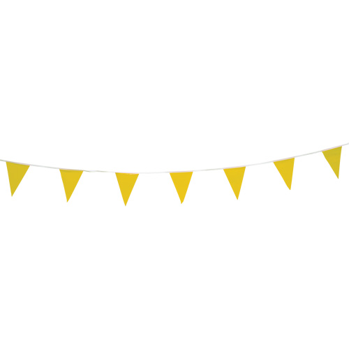Cordon de fanions, 60' lo, Jaune Ontario Safety Products