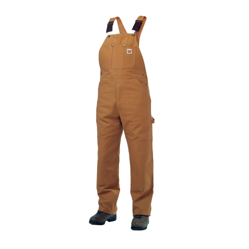 Salopettes en canevas de coton non doubl&eacute;e, Hommes, Grand, Brun Ontario Safety Products