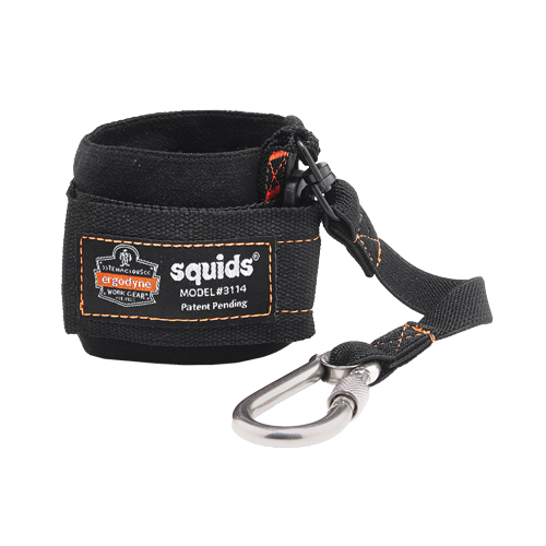Squids&reg; 3114 Pull-On Wrist Lanyard with Carabiner Ontario Safety Products