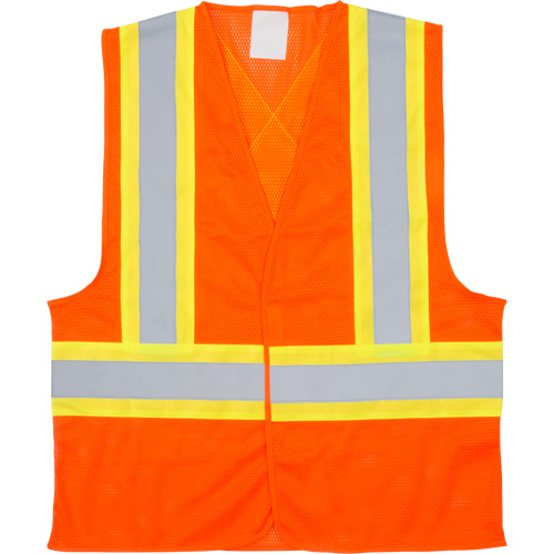 Veste de s&eacute;curit&eacute; pour la circulation, Orange haute visibilit&eacute;, Grand, Polyester Ontario Safety Products