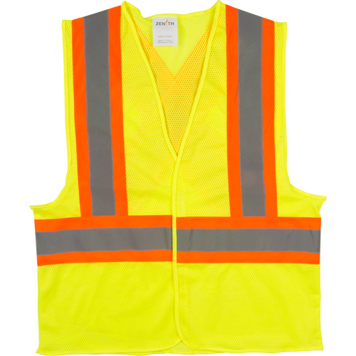 Veste de s&eacute;curit&eacute; pour la circulation, Jaune lime haute visibilit&eacute;, 2T-Grand, Polyester Ontario Safety Products