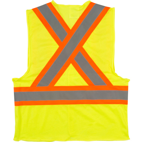 Veste de s&eacute;curit&eacute; pour la circulation, Jaune lime haute visibilit&eacute;, 2T-Grand, Polyester Ontario Safety Products
