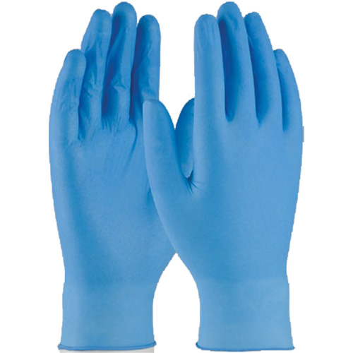 Gants jetables, Petit, Nitrile, 4 mils, Sans poudre, Bleu Ontario Safety Products