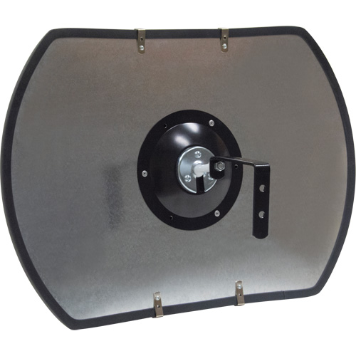 Miroir convexe rectangulaire/rond avec support, 12" h x 18" la, Int&eacute;rieur/Ext&eacute;rieur Ontario Safety Products