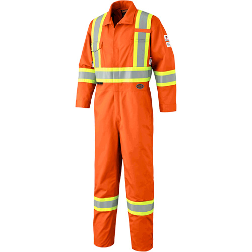 7702 Combinaison de s&eacute;curit&eacute; haute visibilit&eacute; ignifuge, Taille 36, Orange Ontario Safety Products