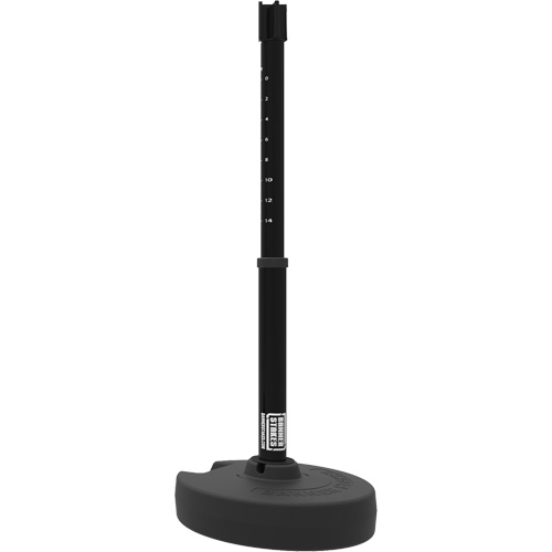 PLUS Barrier Post Set Receiver, 42" High, Black Ontario Safety Products