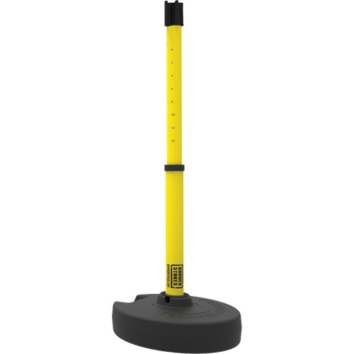 PLUS Barrier Post Set Receiver, 42" High, Yellow Ontario Safety Products