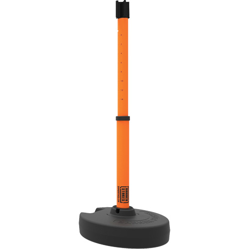 PLUS Barrier Post Set Receiver, 42" High, Orange Ontario Safety Products