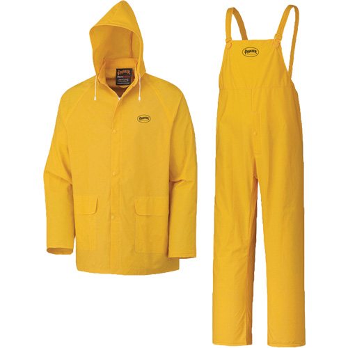 577 3-Piece Rain Suit, Polyester/PVC, 5X-Large, Yellow Ontario Safety Products