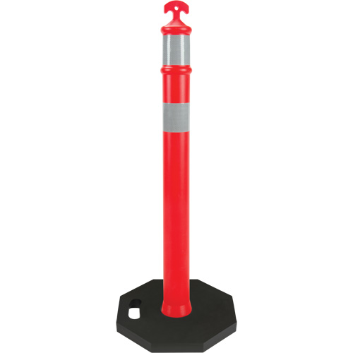 Poteau d&eacute;lin&eacute;ateur haute visibilit&eacute;, 42" h, Orange Ontario Safety Products