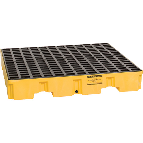 Spill Containment Pallet, 66 US gal. Spill Capacity, 51.5" x 51.5" x 8" Ontario Safety Products