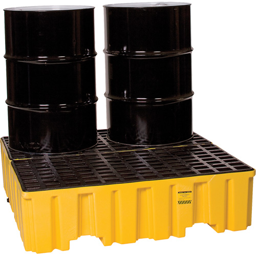 Spill Containment Pallet, 132 US gal. Spill Capacity, 51" x 52.5" x 13.75" Ontario Safety Products