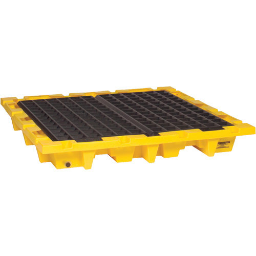 Spill Containment Pallet, 66 US gal. Spill Capacity, 58.5" x 58.5" x 7.75" Ontario Safety Products