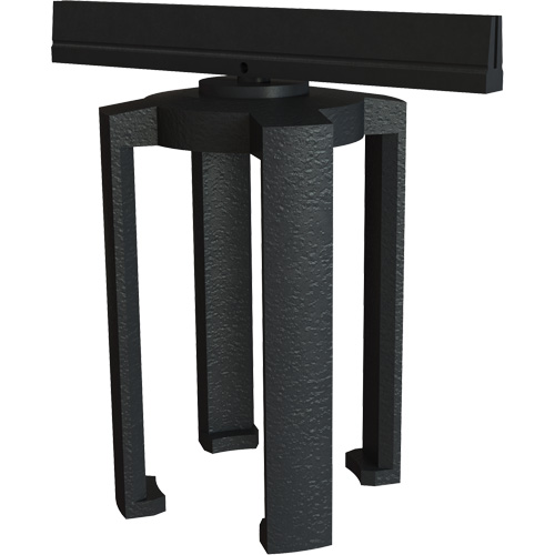PLUS Barrier System Sign Bracket, Black Ontario Safety Products