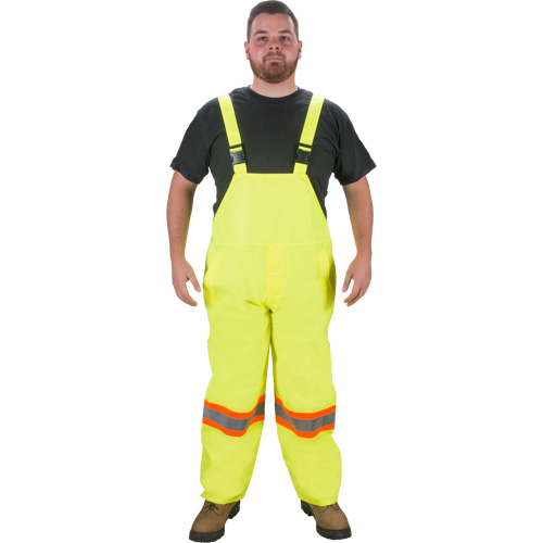 Salopette imperm&eacute;able RZ1000, Polyester, Grand, Jaune lime haute visibilit&eacute; Ontario Safety Products