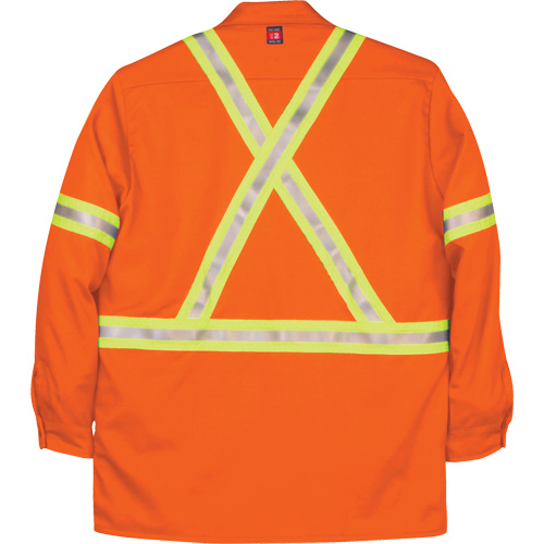 Chemise de travail industrielle Westex UltraSoft, Petit, Orange Ontario Safety Products