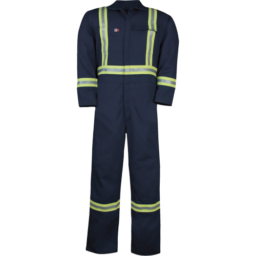Westex UltraSoft&reg; Unlined Coveralls, Size Large (Tall), Navy Blue, 12.4 cal/cm2 Ontario Safety Products