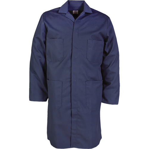 Lab Coat, Poly-Cotton, 32, Navy Blue Ontario Safety Products