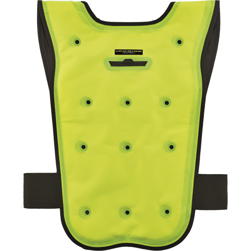 Chill-Its&reg; 6687 Economy Dry Evaporative Cooling Vest, Large/X-Large, High Visibility Lime-Yellow Ontario Safety Products