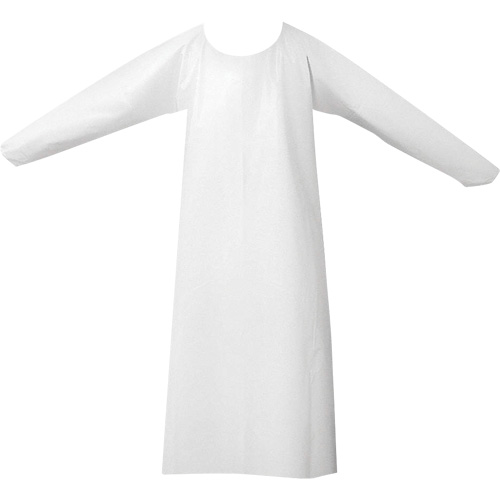CoverMe Gowns, One Size, White, Polyurethane Ontario Safety Products