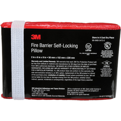 Fire Barrier Self-Locking Pillow Ontario Safety Products