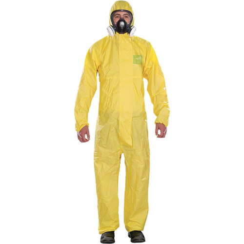 Combinaisons jetables pour usage mod&eacute;r&eacute; Microchem, Petit, Jaune, Polypropyl&egrave;ne Ontario Safety Products