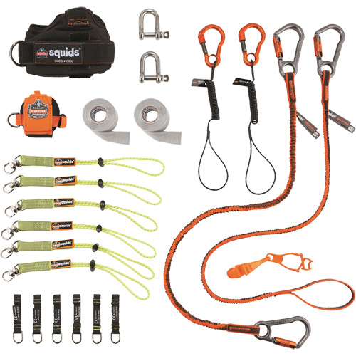 Squids&reg; 3186 Iron/Steel Worker's Tool Tethering Kit Ontario Safety Products