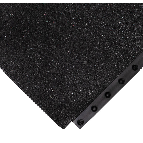 24/Seven&reg; Locksafe&reg; Anti-Fatigue Mat, Textured, 3' x 3' x 5/8", Black, Nitrile Ontario Safety Products