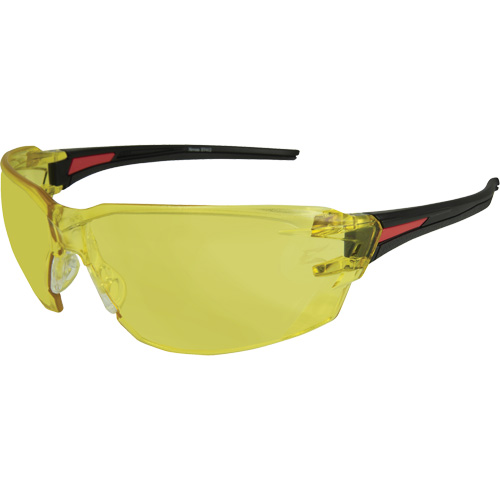 Lunettes de s&eacute;curit&eacute; Nevosa, Lentille Jaune, Anti-&eacute;gratignures, R&eacute;pond ou surpasse la norme CSA Z94.3 Ontario Safety Products