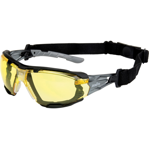 Z2900 Series Safety Glasses with Foam Gasket, Amber Lens, Anti-Scratch, ANSI Z87+/Meets/Exceeds CSA Z94.3 Ontario Safety Products