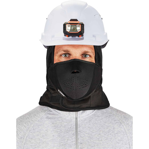 Doublure de casque de s&eacute;curit&eacute; d'hiver trois couches N-Ferno avec cache-bouche, Doublure en Molleton, Taille unique, Noir Ontario Safety Products
