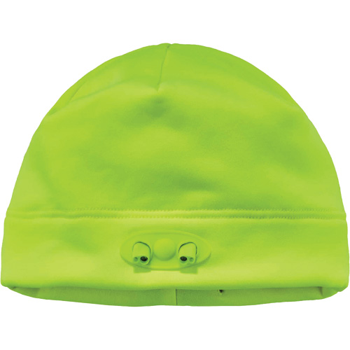 N-Ferno&reg; Skull Cap Beanie Hat with LED Lights, One Size, High-Visibility Lime Green Ontario Safety Products