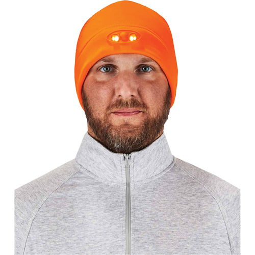 N-Ferno&reg; Skull Cap Beanie Hat with LED Lights, One Size, Black Ontario Safety Products
