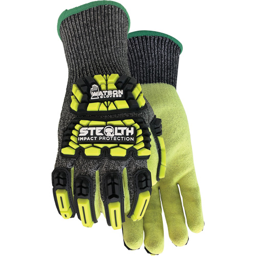 Stealth Dog Fight Impact & Cut Resistant Gloves, Small, Glass Fibre/HPPE/Nylon/Spandex Palm, Knit Wrist Cuff Ontario Safety Products