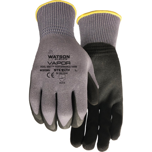 Gants enduits Stealth Vapour, Petit, R&ecirc;vetement Mousse de PVC, Calibre 15, Enveloppe en Nylon Ontario Safety Products