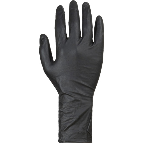 KeepKleen&reg; Disposable Gloves, Large, Nitrile, 8-mil, Powder-Free, Black Ontario Safety Products