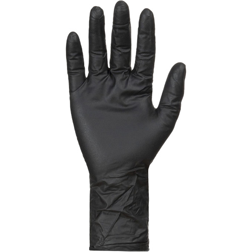 KeepKleen&reg; Disposable Gloves, Large, Nitrile, 8-mil, Powder-Free, Black Ontario Safety Products