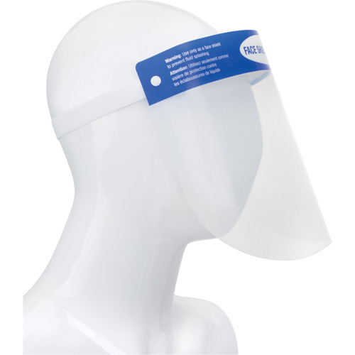 Disposable Faceshield with Head Gear, PET Ontario Safety Products