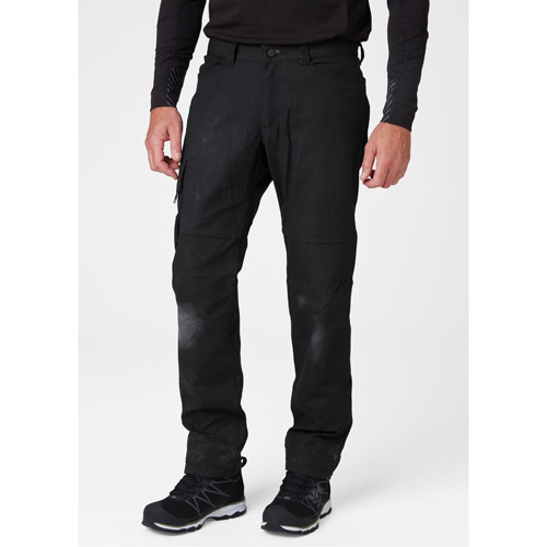 Pantalons d'entretien Oxford, Poly-coton, Noir, Taille 30, Entrejambe 30 Ontario Safety Products