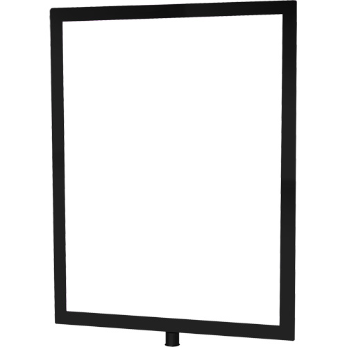 Heavy-Duty Vertical Sign Holder for Classic Posts, Black Ontario Safety Products