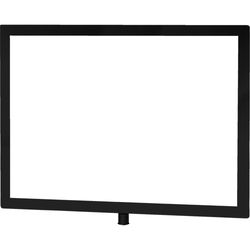 Heavy-Duty Horizontal Sign Holder for Classic Posts, Black Ontario Safety Products