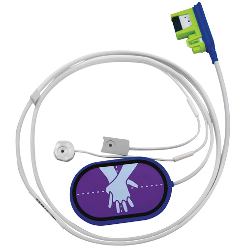 Fils coupl&eacute;s d'&eacute;l&eacute;ctrodes de formation RCR Uni-Padz, Zoll AED 3 Pour, Non m&eacute;dical Ontario Safety Products