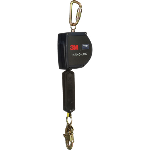 Nano-Lok Extended Length Self Retracting Lifeline, 20', Dyneema&reg;, Swivel Ontario Safety Products