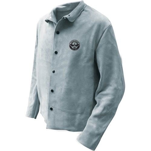 Veste de soudeur, Cuir, 5T-Grand, Gris Ontario Safety Products