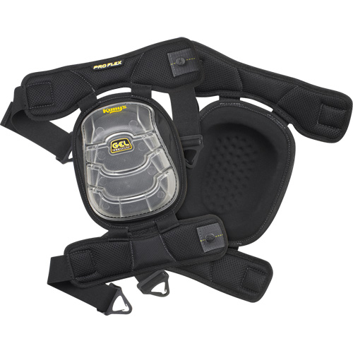 Gel-Tek Stabili-Cap Articulated Kneepads, Buckle Style, Plastic Caps, Gel Pads Ontario Safety Products