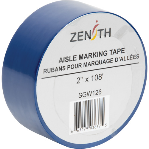 Aisle Marking Tape, 2" x 108', PVC, Blue Ontario Safety Products