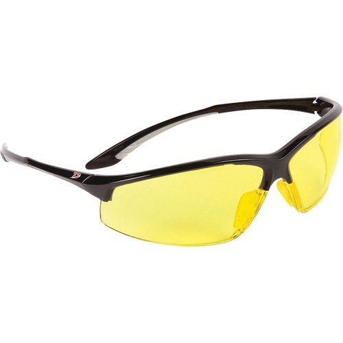 Dynamic Hummingbird Semi-Rimless Safety Glasses, Amber Lens, Anti-Fog, ANSI Z87+/Meets/Exceeds CSA Z94.3 Ontario Safety Products