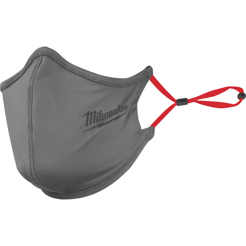 2-Layer Face Mask, Nylon/Polyester/Spandex, Grey Ontario Safety Products